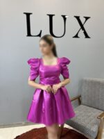 لباس مجلسی زنانه کوتاه مدل شبنم فروشگاه مزون لوکس